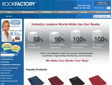 Tablet Screenshot of bookfactory.com